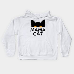 mama cat t shirt for cat lover Kids Hoodie